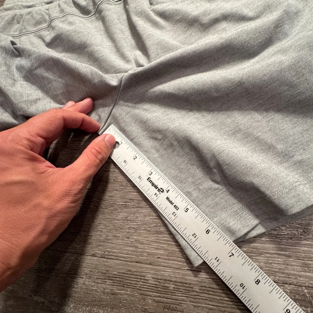 BYLT Shorts Men M Gray Viscose Nylon Jogger Athleisure Elastic Waist Drawstring